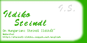 ildiko steindl business card